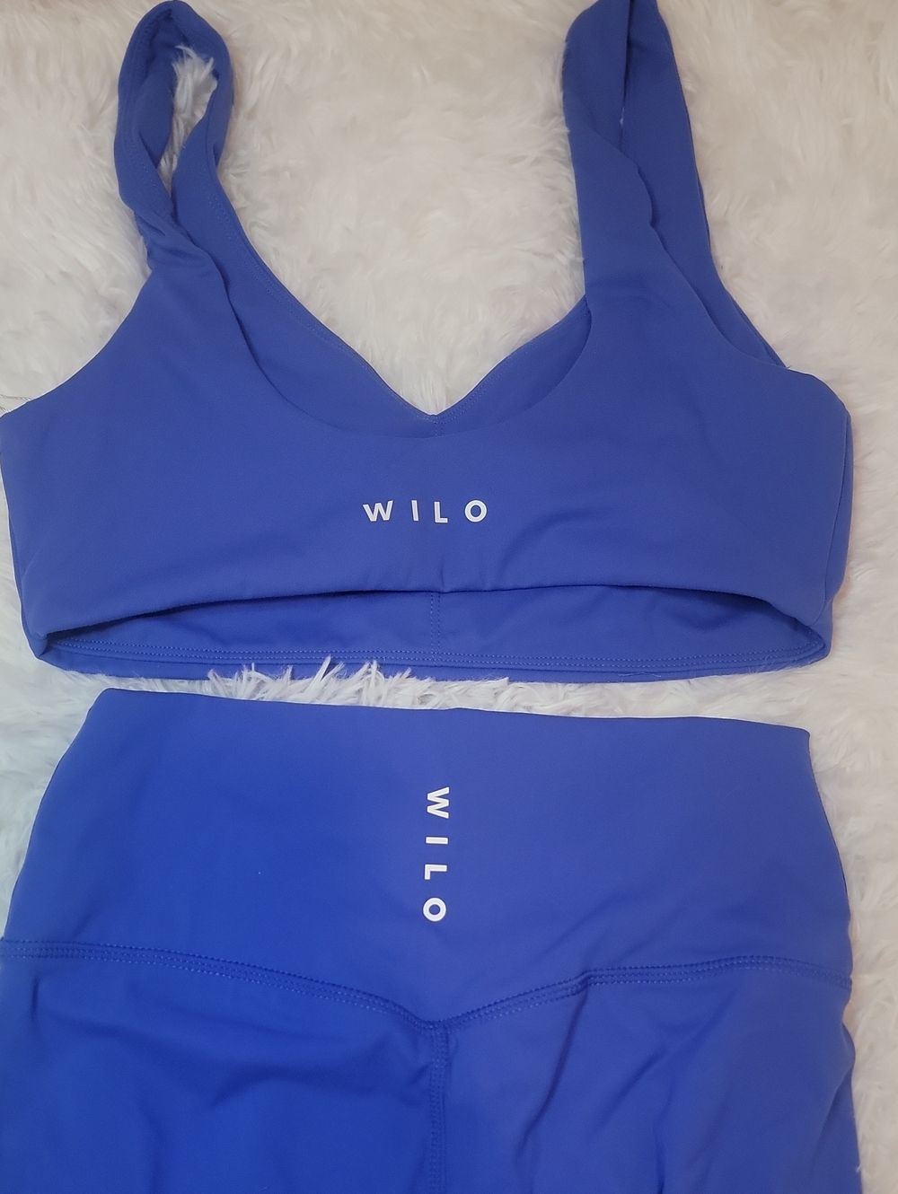 WILO the Label High-Waist 7/8 Legging Set - Sicily Blue. Small. NWT
